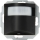 HK07 – INFRAcontrol Bewegungsmelder R180° 55x55mm, 3-Draht-Gerät, IP20, Farbe: schwarz matt