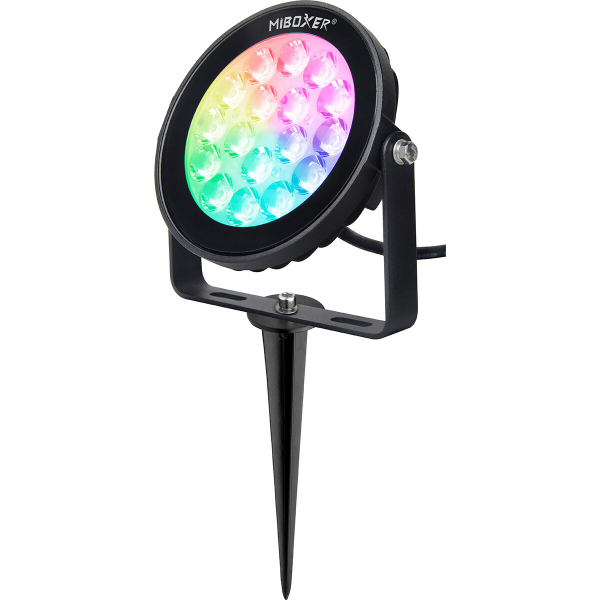 MiBoxer 2.4GHz Gartenleuchte RGB+CCT, 9W, IP66, 900lm, FUTC02