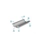 Profil, T-Profil flach ET-01-12, 12 - 13,3 mm LED Stripes, Aluminium, Silber, Eloxiert, Tiefe: 2000