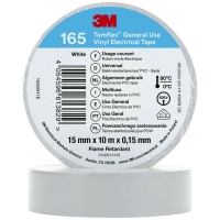 3M Temflex 15mmx10m Weiß 165WH1E Vinyl-Isolierband...