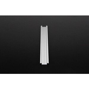 Profil, T-Profil flach ET-01-15, 15 - 16,3 mm LED Stripes, Aluminium, Silber, Eloxiert, Tiefe: 2000