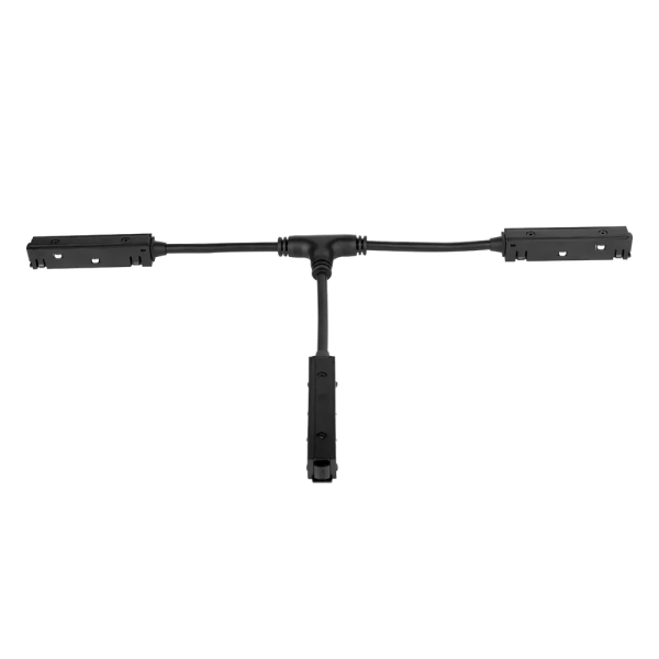 Hagemann 48V T-Verbinder, flexibel, schwarz, stromführend, max. 6A, 4-polig