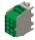 Pollmann Hauptleitungsabzweigklemme grün 25/16mm² 1-pol 2Ein/2Aus