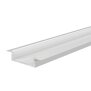 Profil, T-Profil flach ET-01-15, 15 - 16,3 mm LED Stripes, Aluminium, Weiß, Tiefe: 2000 mm, Breite: