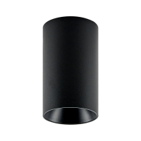 Deckenaufbauleuchte - Can IP20, 1x 7,5 W GU10, Schwarz