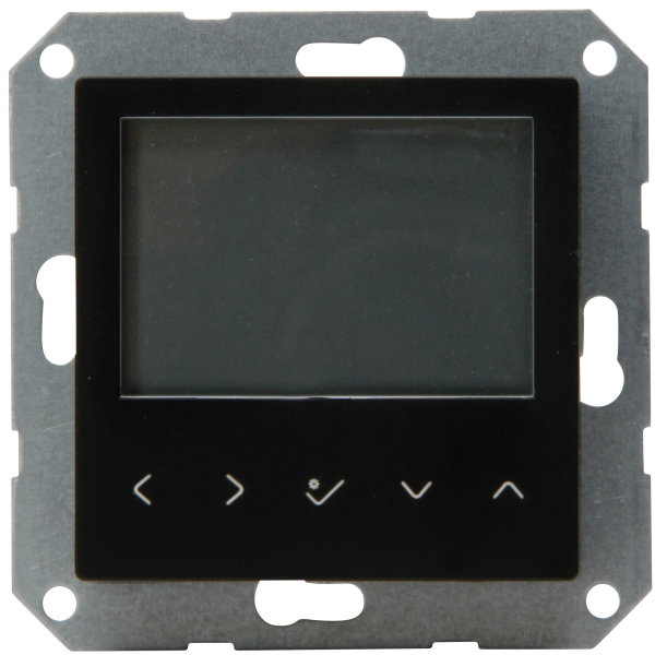 Kopp Premium Raumtemperaturregler mit Display, programmierbar (Heizen und Kühlen) - schwarz matt