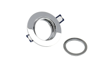 Einbaustrahler - Samsola, Round, glänzend, Silber