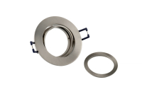 Einbaustrahler - Samsola, Round, gebürstet, Silber