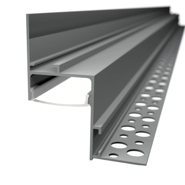 Hagemann LED Profil 2m | Schattenfuge | Alu eloxiert | Wall-Glow inkl. Abdeckung