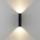 Wandaufbauleuchte - Can IP20 up & down, 2x 7,5 W GU10, Schwarz