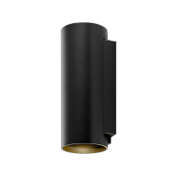 Wandaufbauleuchte - Can IP65 up & down, 2x 7,5 W GU10, Schwarz