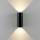 Wandaufbauleuchte - Can IP65 up & down, 2x 7,5 W GU10, Schwarz