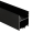 2m LED profile SUSPENDED 1  BLACK
