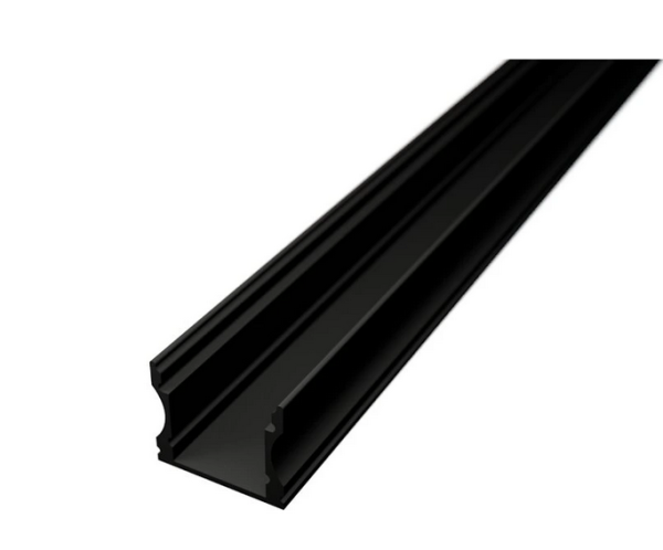 Hagemann LED Profil 2m | Aufputz hoch | schwarz | SURFACE 2 inkl. Abdeckung