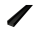 Hagemann LED Profil 2m | Aufputz flach | schwarz | SURFACE 8/9/10 inkl. Abdeckung