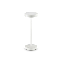 Ideal Lux TOFFEE LED Tischleuchte 2W ⌀120mm Weiss IP54...