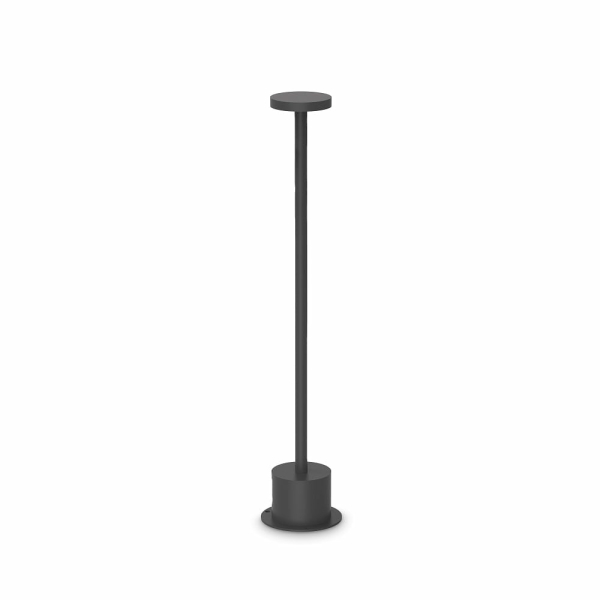 Ideal Lux  LED Pollerleuchte TOFFEE D080 H050, 8W, 3000K, 800lm, IP65, schwarz