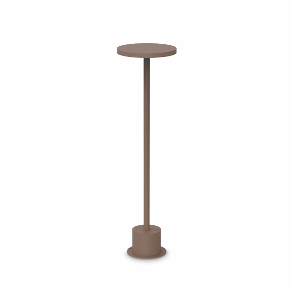 LED Pollerleuchte TOFFEE D160 H050, 11W, 3000K, 1200lm, IP65, kaffee