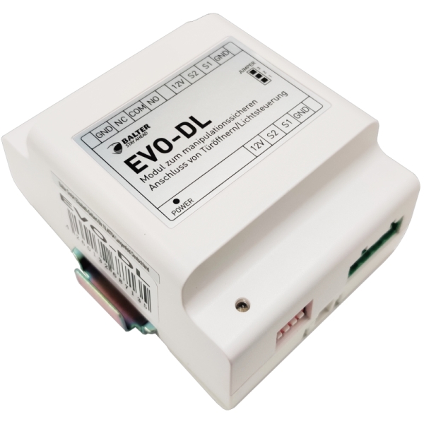 BALTER EVO Türöffner Modul, 2-Draht BUS Technologie, Türöffner Steuereinheit für extra Sicherheit, Manipulationssicher, EVO-DL Modul