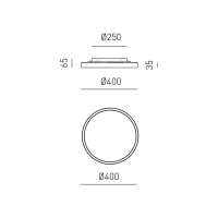 AELA P/P Deckenaufbauleuchte neues Beige