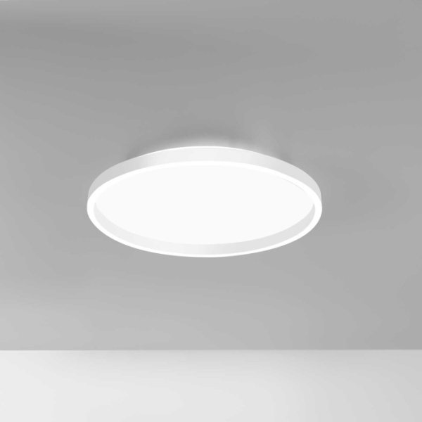 AELA P/M Deckenaufbauleuchte ⌀60cm | weiß | 3000k-4000k neutralweiß | 60W | 3200lm