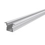 Profil, T-Profil hoch ET-02-08, 8 - 9,3 mm LED Stripes, Aluminium, Silber, Eloxiert, Tiefe: 3000 mm,