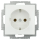 BUSCH-J.02 Steckdose 1f aws glz Busch-balance SI UP IP20