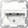 Gira Steckdose 1f rws glz UP Klappd IP20