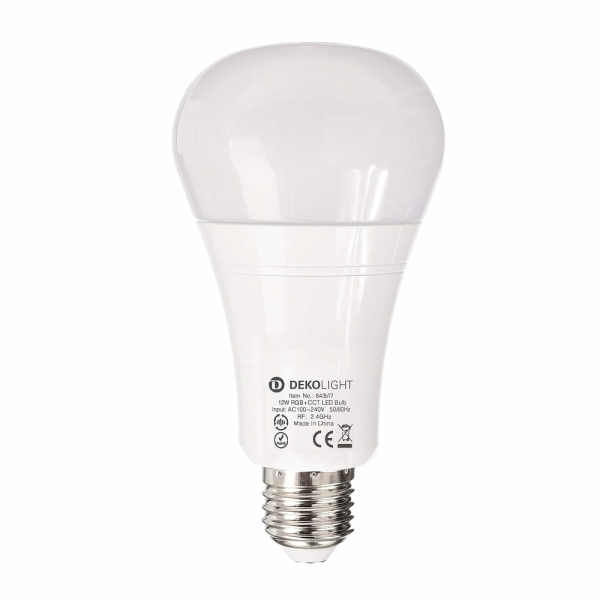 Leuchtmittel - RF-smart, E27, RF, 12 W, RGB+2700-6500 K, 220 Grad