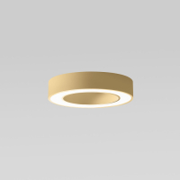 FLOR P/P Deckenaufbauleuchte, Farbe: gold, ⌀40cm, 30W, 2200lm, 3000k, Dimmbar