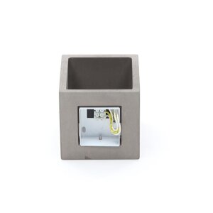 Wandaufbauleuchte, Cube, 1x max. 25 W G9, Grau, 220-240 V/AC