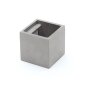 Wandaufbauleuchte, Cube, 1x max. 25 W G9, Grau, 220-240 V/AC