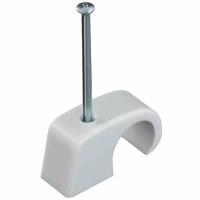 Nagelschelle, Mit Nagel, Ø10-14mm, grau, 2x40mm,...