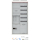 Komplettschrank, Aufputz/Unterputz/teilversenkt, 1Z, eHZ, 2Feld, IP31, mit Sammelschiene 5-polig, 1100x550x215mm Striebel & John