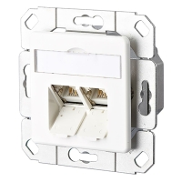 Anschlussdose Cat.6A für 2 Buchsen, 2xRJ45 8(8),...