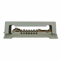 Potentialausgleichschiene, 1rndl, 1fl, Messing, mit...