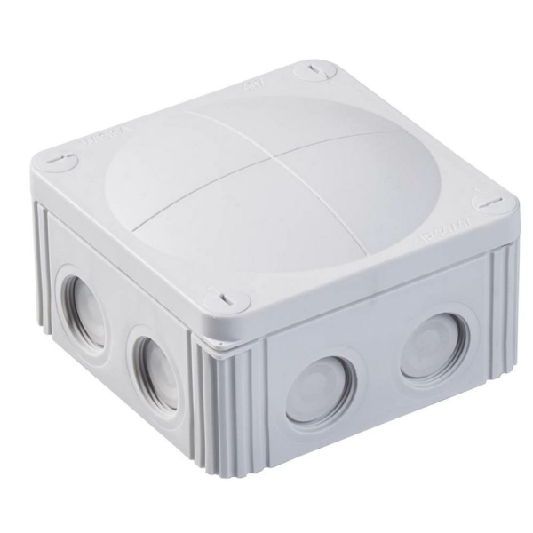 Abzweigdose, IP66/IP67, 6qmm, 110x110x66mm, grau, Kunststoff, universal, Halogenfrei, EFAK 607 ELTROPA