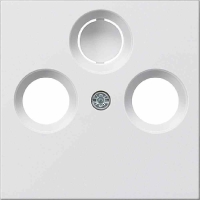 GIRA System55 Zentralplatte, Sat/TV/Radio, 3f,...