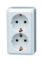 STANDARD – Schutzkontakt-Steckdose, 2-fach, Farbe:...