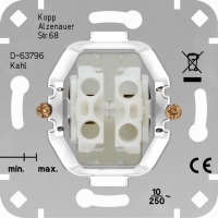 Kopp Serienschalter Sockel, ohne Abdeckung, 10AX, 250V
