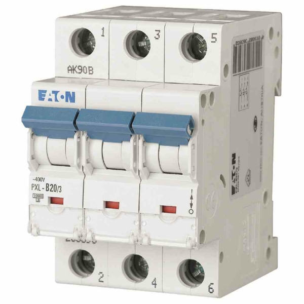 PXL Leitungsschutzschalter, AC, B, 20A, 3p, 400V, 3TE, 50Hz
