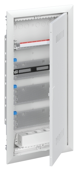Striebel & John Multimediaverteiler UP 4x12TE m.Tür u.Patchpanel UK648MV