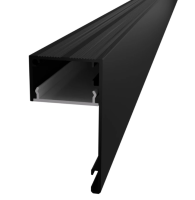 Hagemann LED Profil 2m | DECO LINE BLACK |  Gardine...