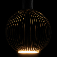 LED Floating Filo Globe 180 schwarz E27, 5W, 2200K