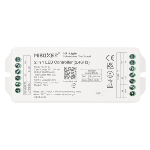 MiBoxer PR2 I 2 in1 LED Controller I 2.4GHz I Single Color/dual white