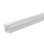 Profil, T-Profil hoch ET-02-05, 5 - 5,7 mm LED Stripes, Aluminium, Weiß, Tiefe: 2000 mm, Breite: 14