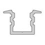 Profil, T-Profil hoch ET-02-05, 5 - 5,7 mm LED Stripes, Aluminium, Weiß, Tiefe: 2000 mm, Breite: 14