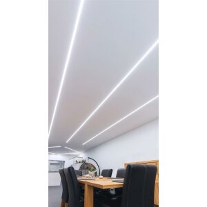 Profil, Nuten-Profil, T-hoch ET-04-12, 12 - 13,3 mm LED Stripes, Aluminium, Silber, Eloxiert, Tiefe: