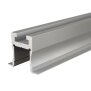 Profil, Nuten-Profil, T-hoch ET-04-12, 12 - 13,3 mm LED Stripes, Aluminium, Silber, Eloxiert, Tiefe: