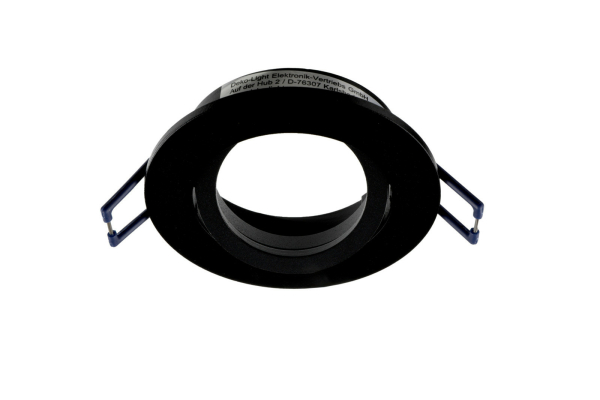 Hagemann Einbaurahmen IO6, schwarz, rund, IP20